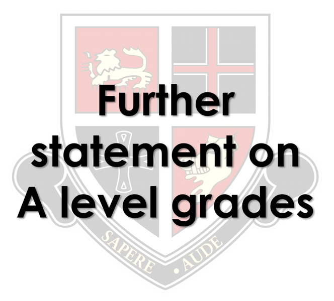 Image of School statement on ongoing issues associated with A level grades 