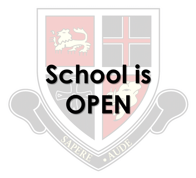 Image of School is open as usual