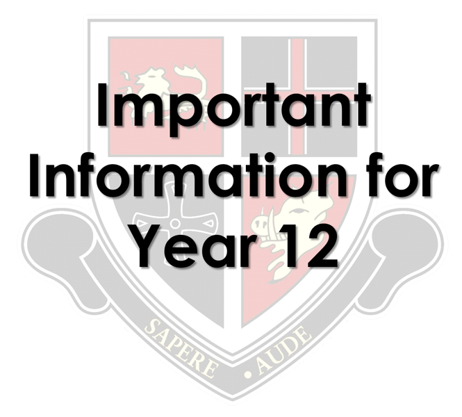 Image of Year 12 Key Information
